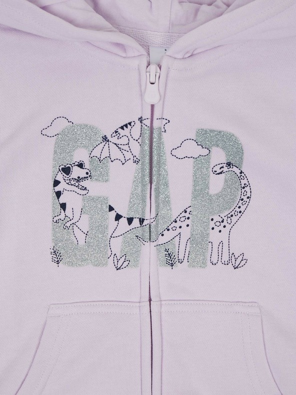 GAP Baby mikina na zips a s kapucňou GAP