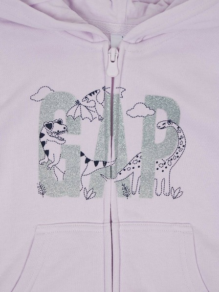 GAP Baby mikina na zips a s kapucňou GAP
