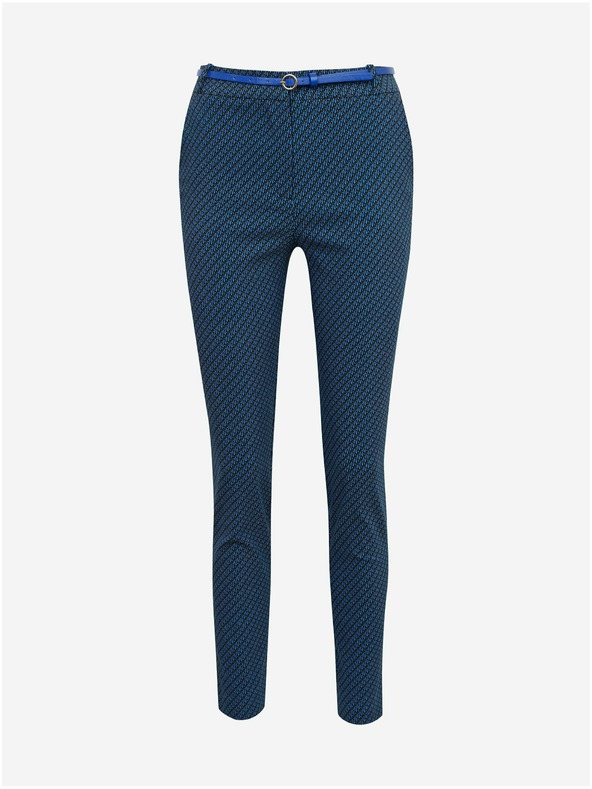 Orsay Čierno-modré dámske vzorované nohavice ORSAY