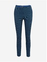 Orsay Čierno-modré dámske vzorované nohavice ORSAY