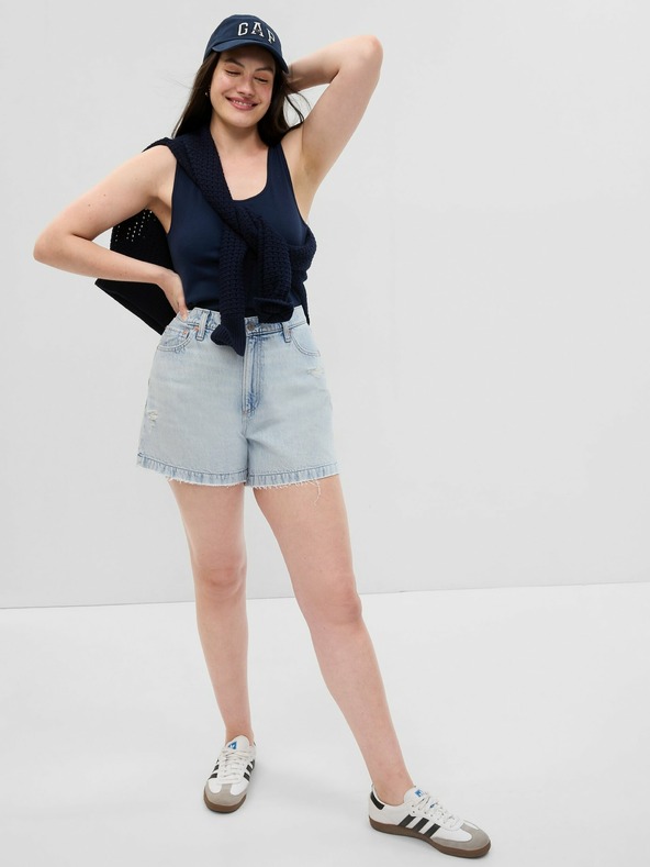 GAP Džínsové kraťasy high rise GAP