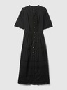 GAP Čipkové midi šaty GAP