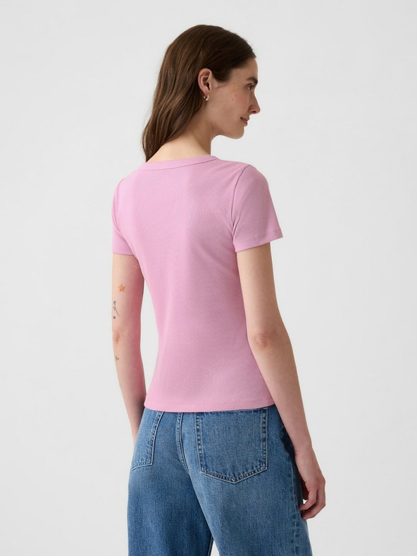 GAP Rebrované tričko s logom GAP