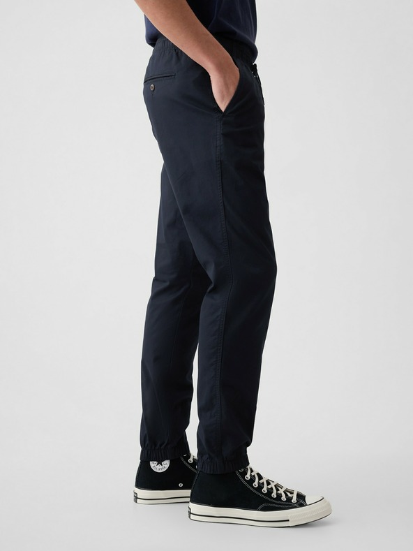 GAP Nohavice slim canvas joggers GapFlex GAP