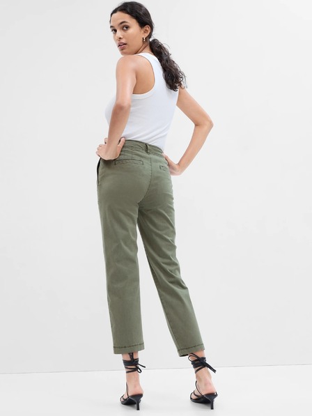 GAP Nohavice girlfriend khaki high rise Utility GAP