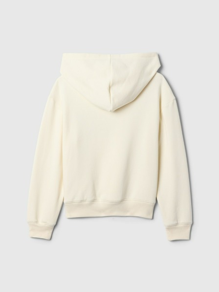 GAP Detská mikina s logom a fleece GAP