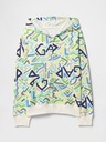 GAP Detská mikina s logom a fleece GAP