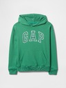 GAP Detská mikina s logom a fleece GAP