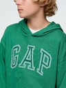 GAP Detská mikina s logom a fleece GAP