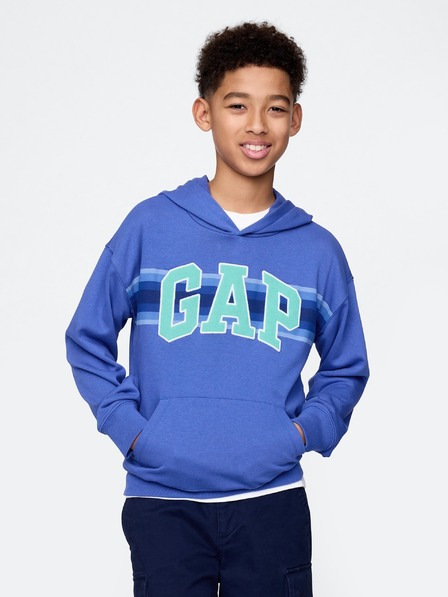 GAP Detská mikina s logom a fleece GAP
