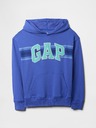 GAP Detská mikina s logom a fleece GAP