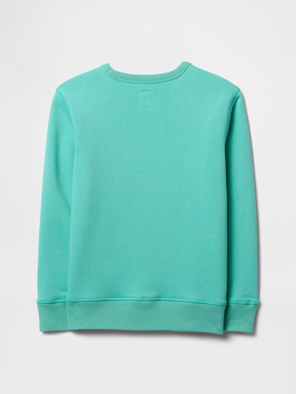 GAP Detská mikina s logom a fleece GAP