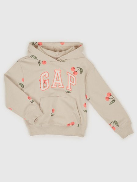 GAP Detská mikina s logom a fleece GAP
