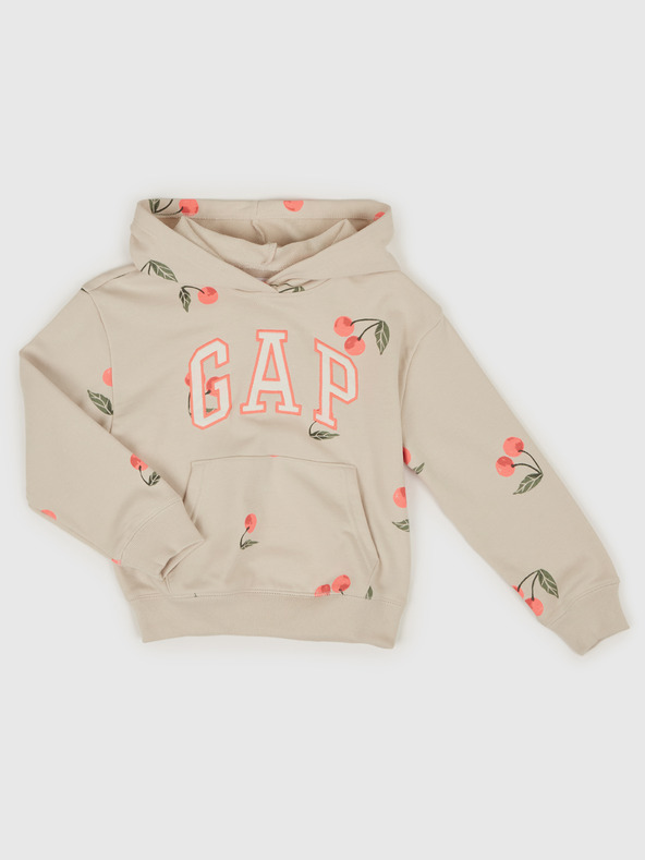 GAP Detská mikina s logom a fleece GAP