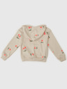 GAP Detská mikina s logom a fleece GAP
