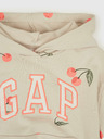 GAP Detská mikina s logom a fleece GAP
