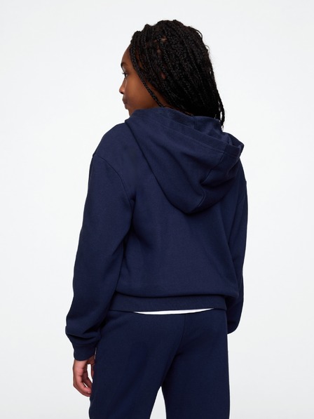 GAP Detská mikina s logom a fleece GAP