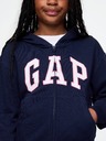 GAP Detská mikina s logom a fleece GAP