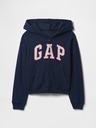 GAP Detská mikina s logom a fleece GAP