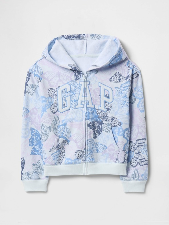 GAP Detská mikina s logom a fleece GAP