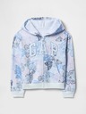 GAP Detská mikina s logom a fleece GAP