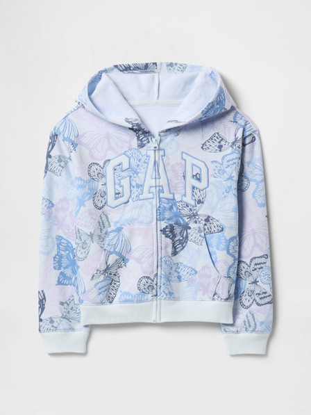 GAP Detská mikina s logom a fleece GAP