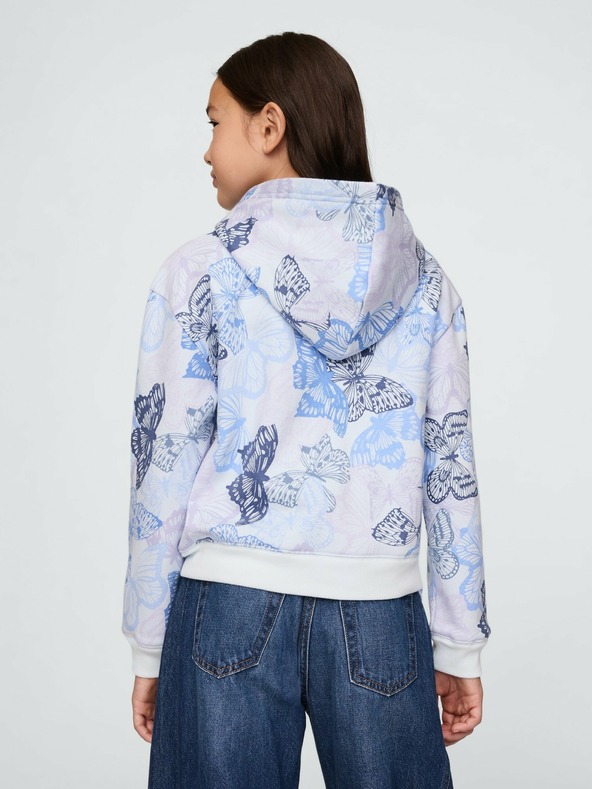 GAP Detská mikina s logom a fleece GAP