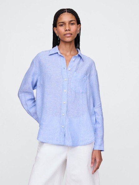 GAP Ľanová oversize košeľa Big Shirt GAP