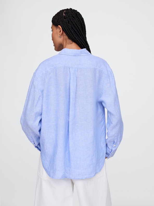 GAP Ľanová oversize košeľa Big Shirt GAP
