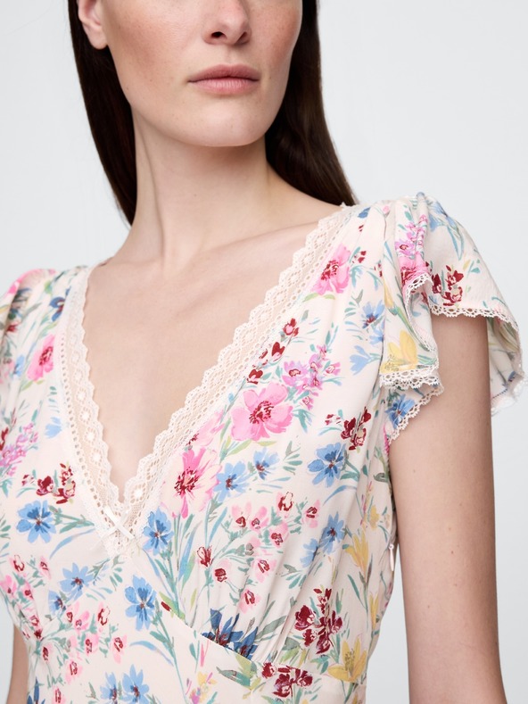 GAP Kvetinové maxi šaty GAP