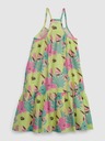 GAP Detské kvetinové šaty na ramienka GAP