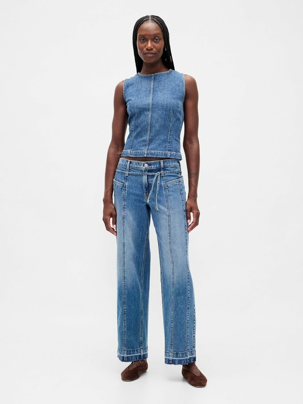GAP Džínsový crop top GAP
