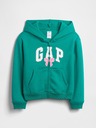 GAP Detská mikina s logom a fleece GAP