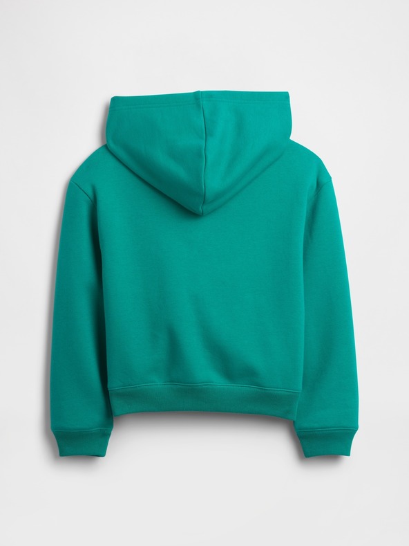 GAP Detská mikina s logom a fleece GAP