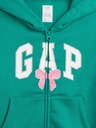GAP Detská mikina s logom a fleece GAP