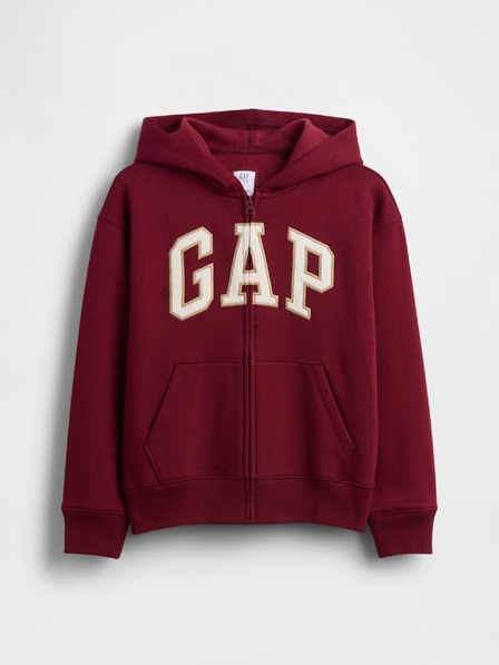 GAP Detská mikina s logom a fleece GAP