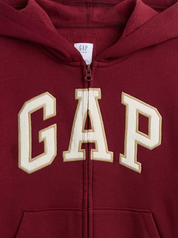 GAP Detská mikina s logom a fleece GAP
