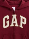 GAP Detská mikina s logom a fleece GAP