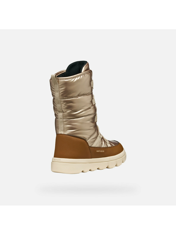 Geox Zlatá dievčenská zimná obuv Geox Willaboom A