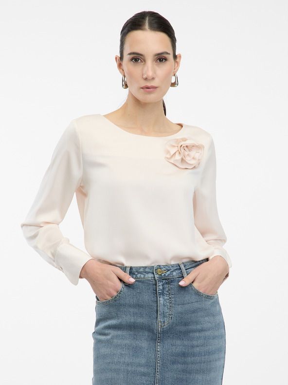 Orsay Svetlo ružová dámska blúzka s aplikáciou ORSAY