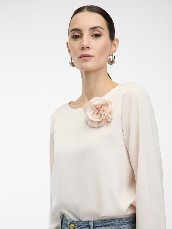 Orsay Svetlo ružová dámska blúzka s aplikáciou ORSAY