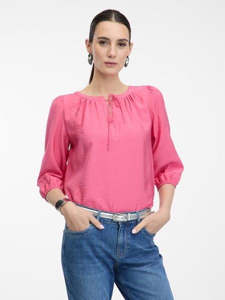 Orsay Ružová dámska blúzka s trojštvrťovým rukávom ORSAY