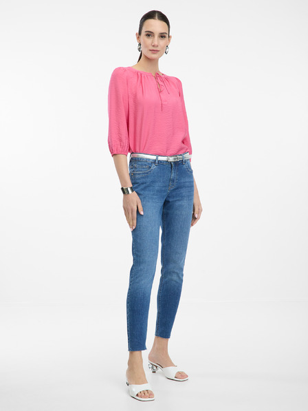 Orsay Ružová dámska blúzka s trojštvrťovým rukávom ORSAY
