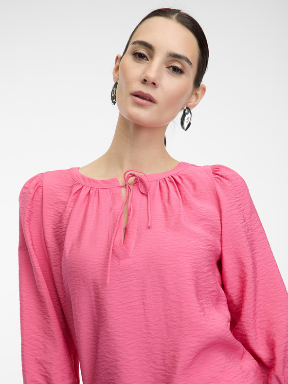 Orsay Ružová dámska blúzka s trojštvrťovým rukávom ORSAY