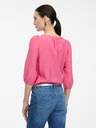 Orsay Ružová dámska blúzka s trojštvrťovým rukávom ORSAY