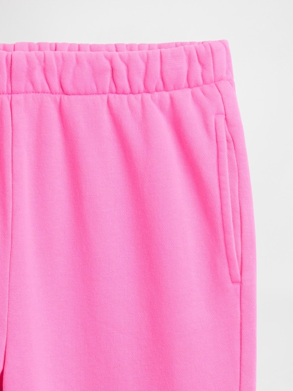 GAP Detské tepláky fleece logo army GAP