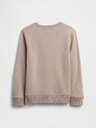 GAP Detská mikina s logom a fleece GAP