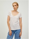 Orsay Ružové a krémové vzorované tričko ORSAY