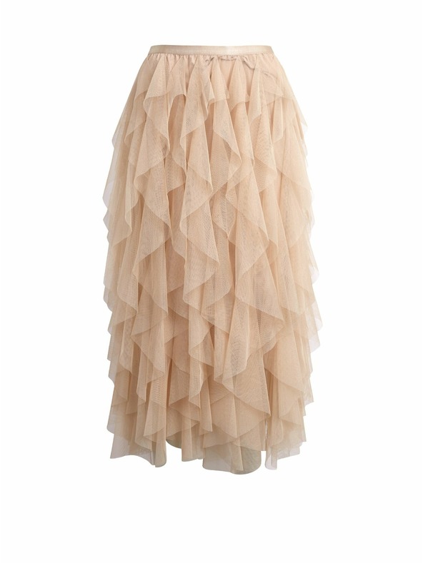 Orsay Béžová dámska midi sukňa ORSAY