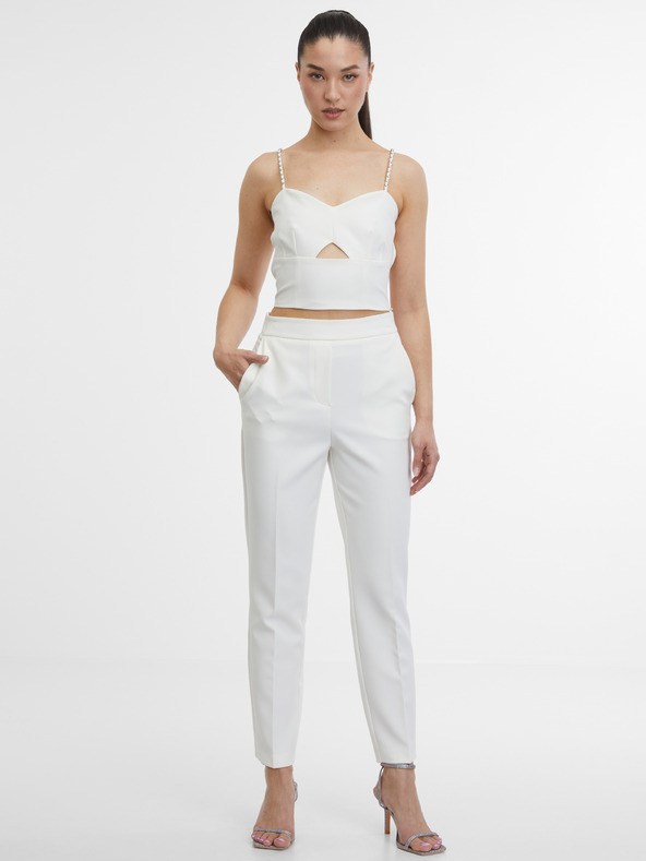 Orsay Krémové dámske tepláky ORSAY